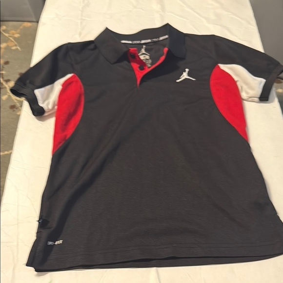 Jordan Black and Red Polo Shirt - Picture 1 of 1